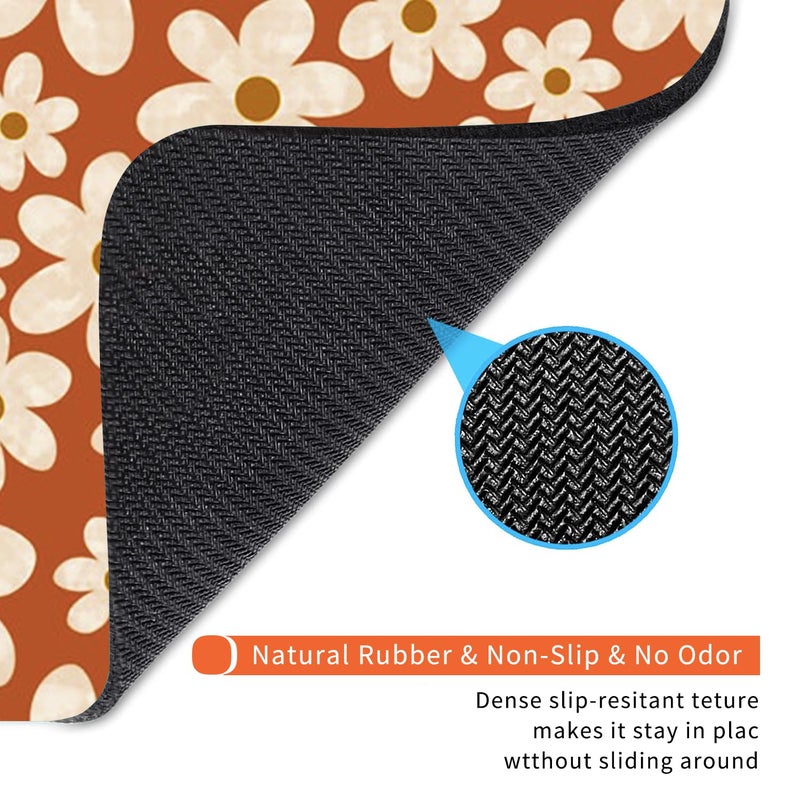 Armanza Square Mouse Pad Cute Flowers, Personalized Premium-Textured Custom Mouse Mat Design, Washable Mousepad Cloth, Non-Slip Rubber Base Computer Mouse Pads for Wireless Mouse - Image 5